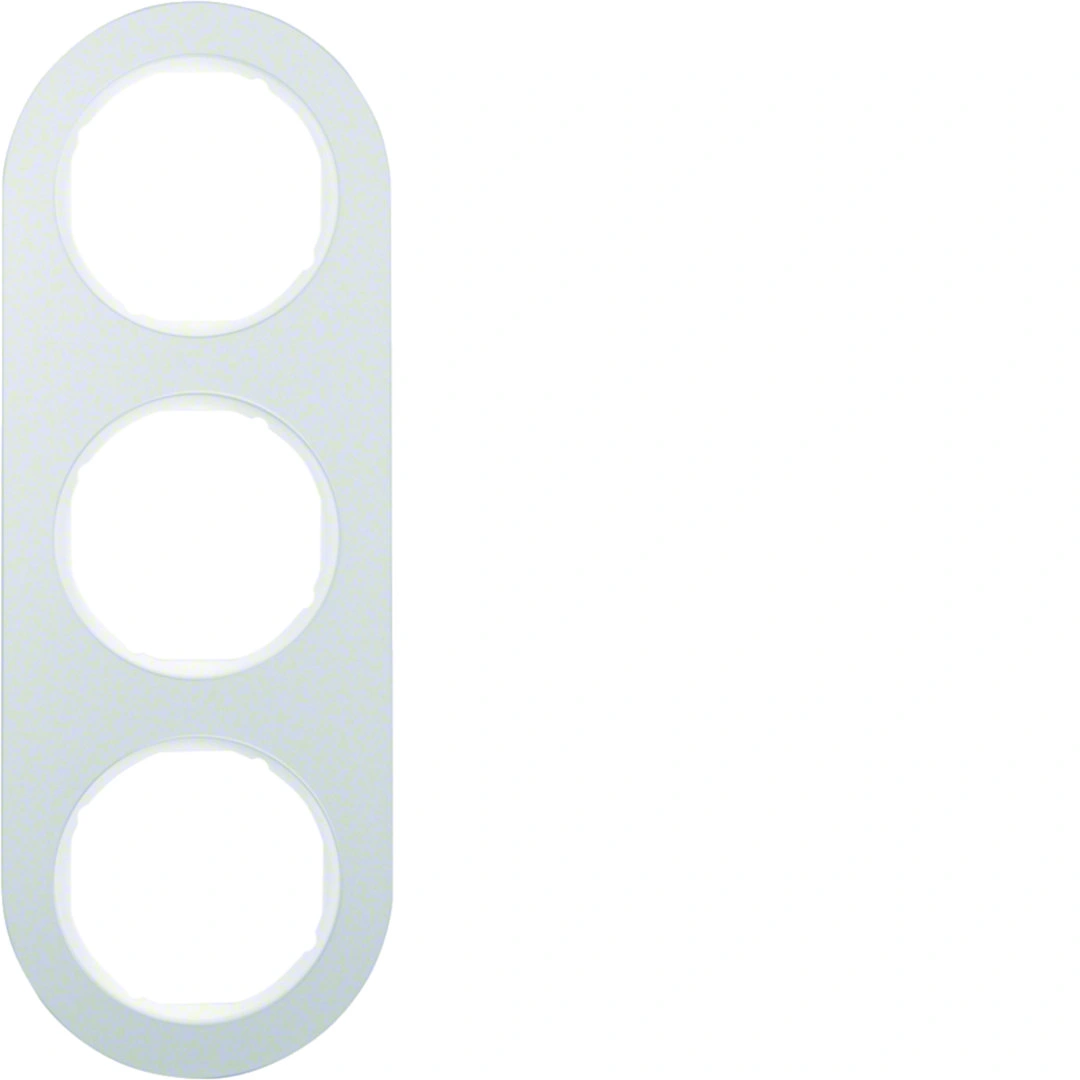 R.classic ramka 3-krotna, aluminium/biały [10]