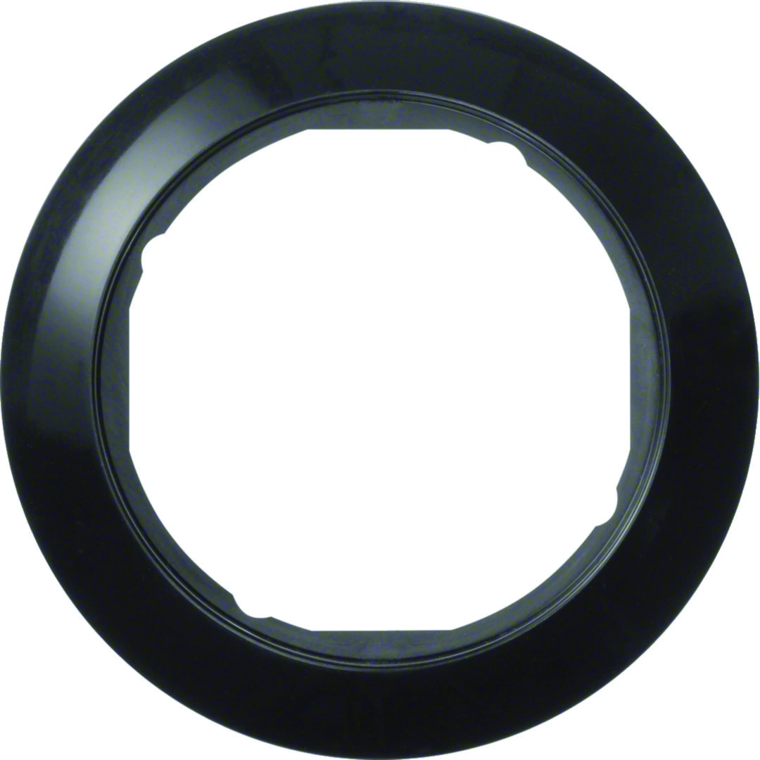 Serie 1930 ramka pojedyncza do płytek czołowych śr.58mm, czarny [10]