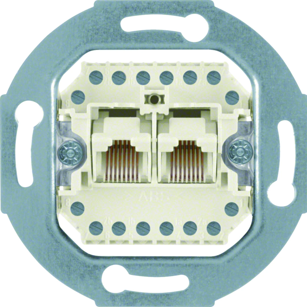 one.platform Mechanizm gniazda telefonicznego UAE 2-krotne (RJ11, RJ12, RJ45) kat.3 [1]