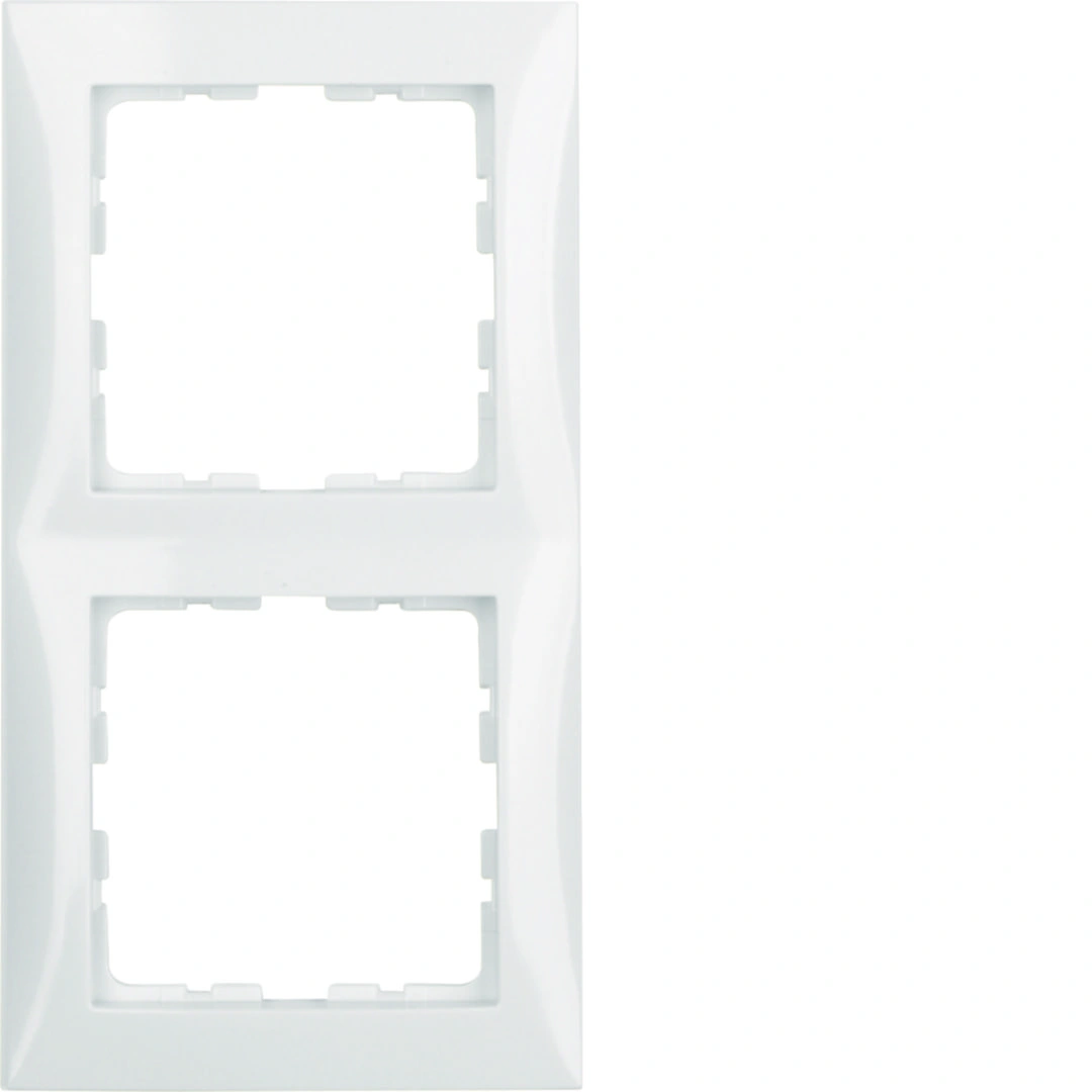 B.Kwadrat ramka 2-krotna, biały połysk [10]