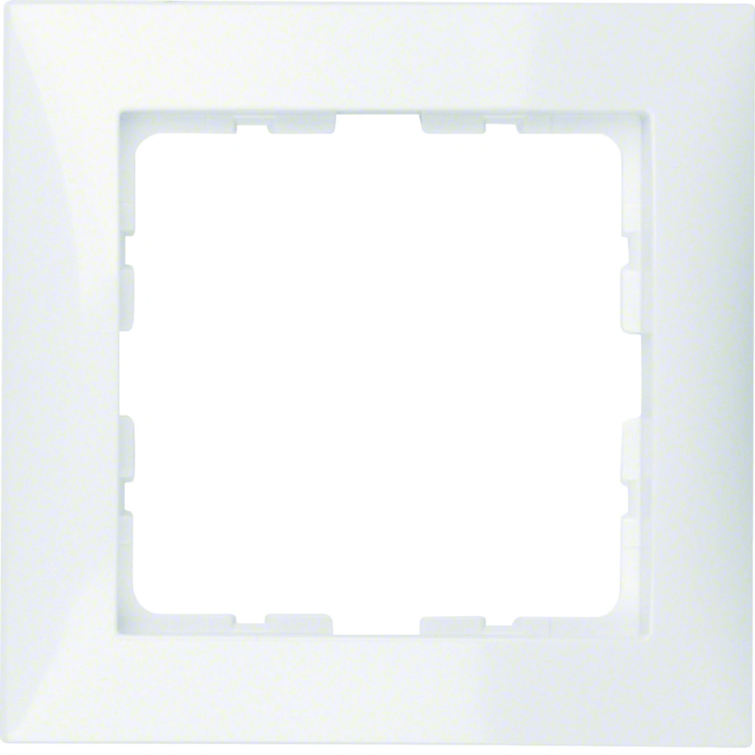B.Kwadrat ramka 1-krotna, biały połysk [10]