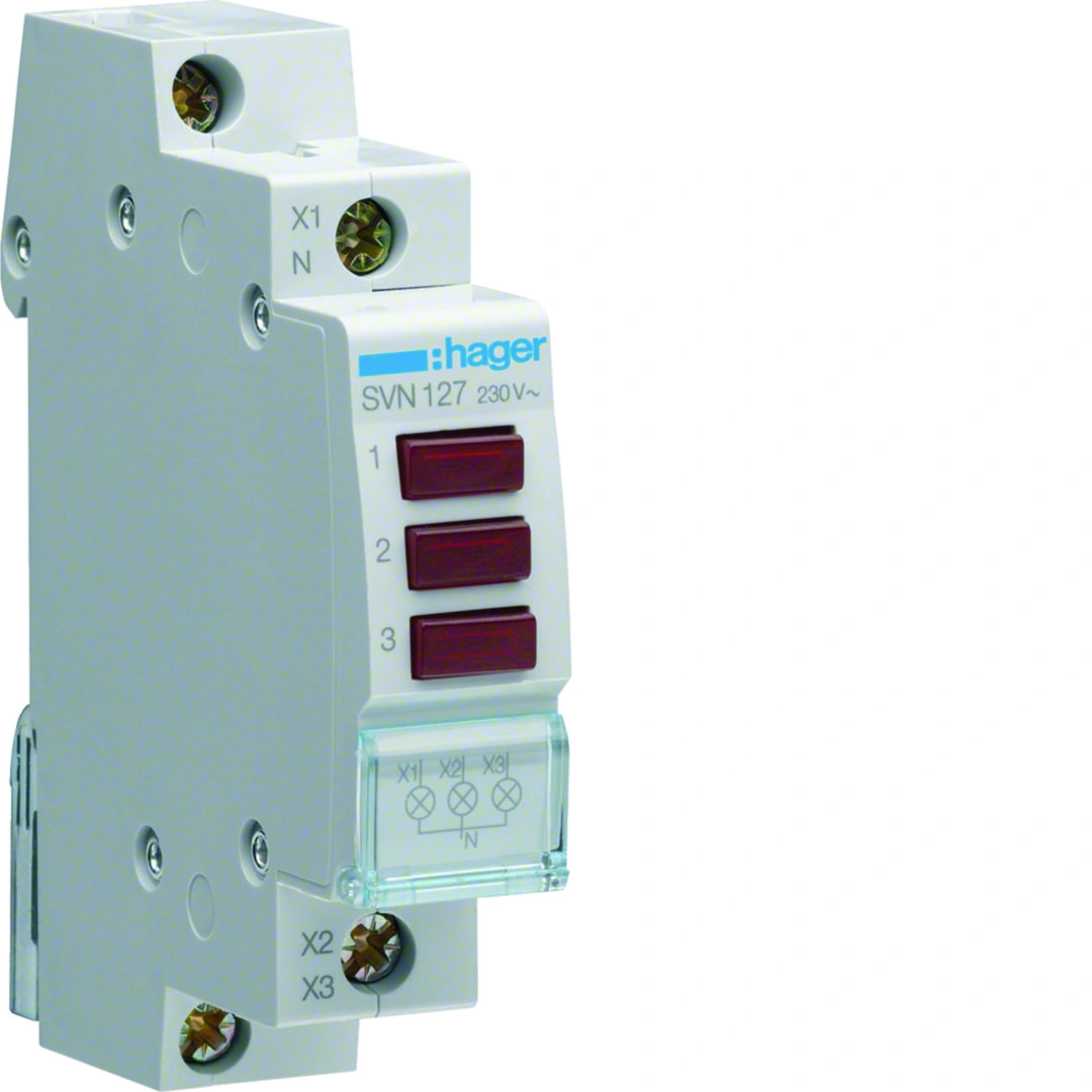 Lampka sygnalizacyjna LED 3xczerwona 230VAC [12]