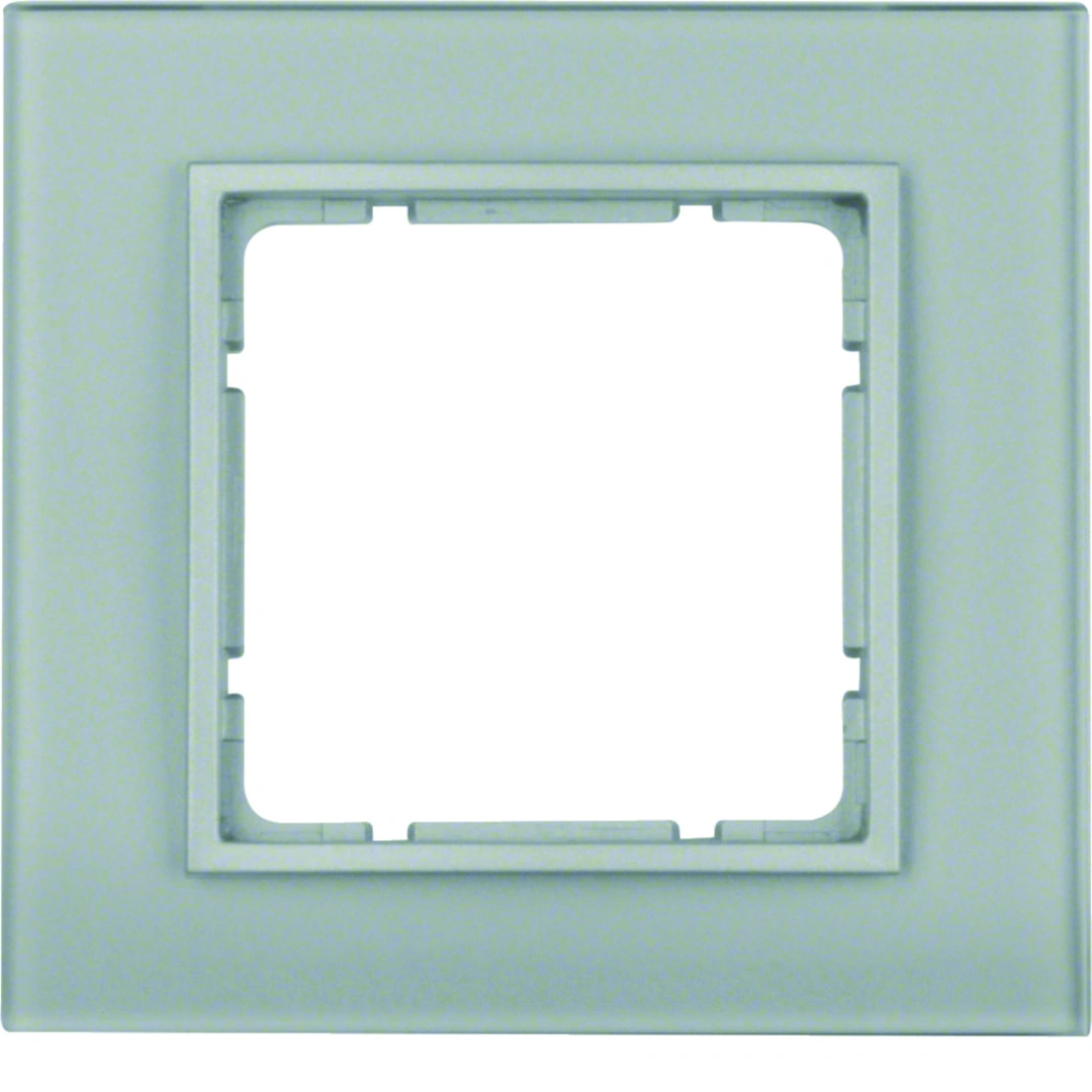 B.7 ramka 1-krotna, szkło aluminium/aluminium mat lakierowany [10]