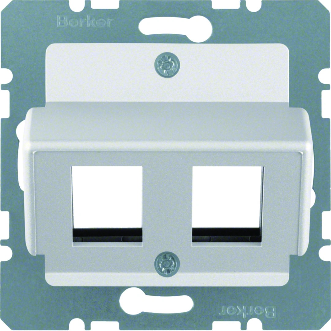 B.Kwadrat/B.7 Płytka czołowa do gniazda modularnego Krone, aluminium mat lakierowany [10]