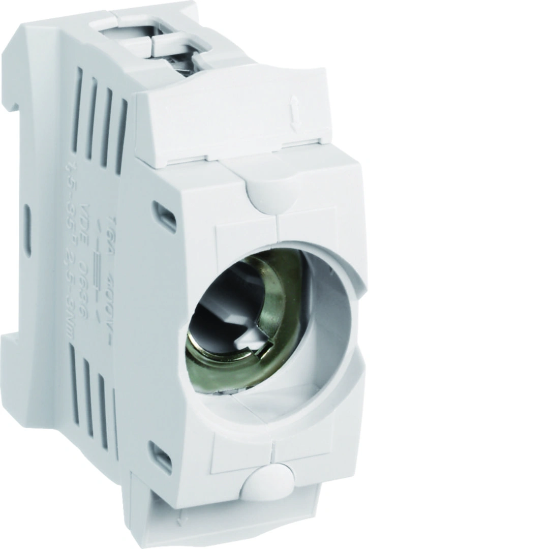 gniazdo bezpiecznikowe z tworzywa D01/1 E14 1P SIS 16A 400VAC TS35 zaciski klatkowe 35mm2 [9]