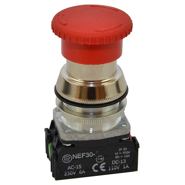 przycisk NEF-30 DRP XY C czerwony