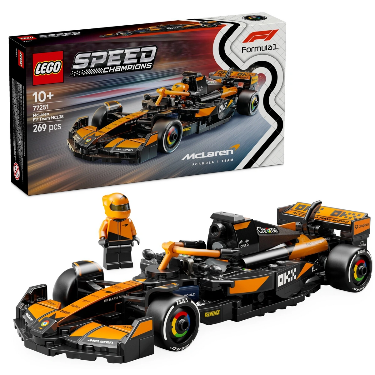 LEGO Speed Champions 77251 Bolid F1 Samochód McLaren Team MCL38 PROMOCJA LEGRAND