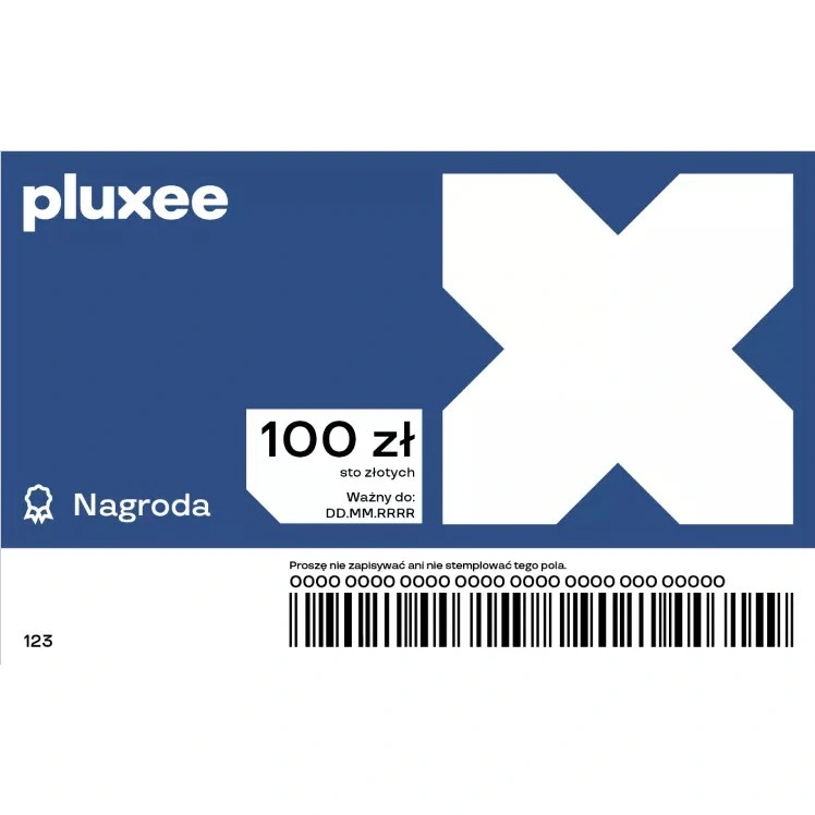 Voucher PLUXEE 100zł promocja F&F