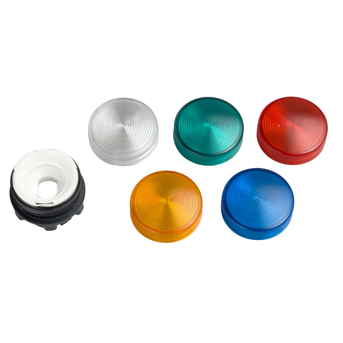 Harmony XB5 Głowka lampki sygnalizacyjnej LED z zestawem 5 soczewek karbowanych plastikowa