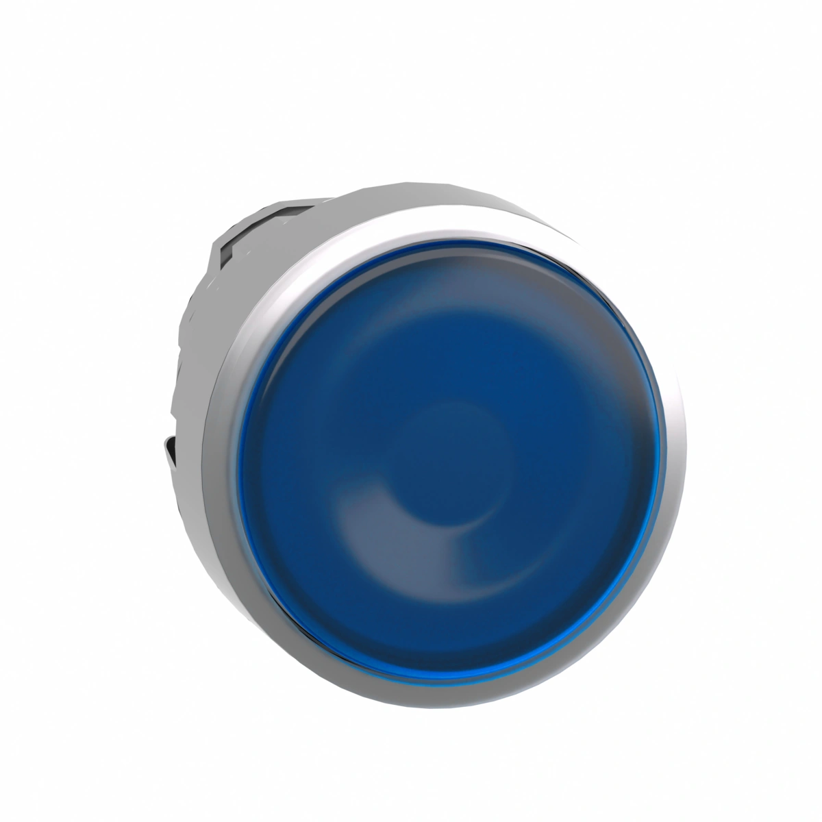 Harmony XB4, Główka przycisku płaskiego z samopowrotem, fi22, LED, niebieska metalowa