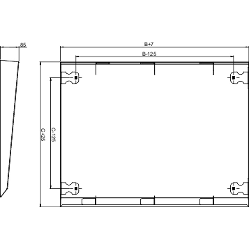 PanelSeT Daszek do SF, SM 1200x 400mm