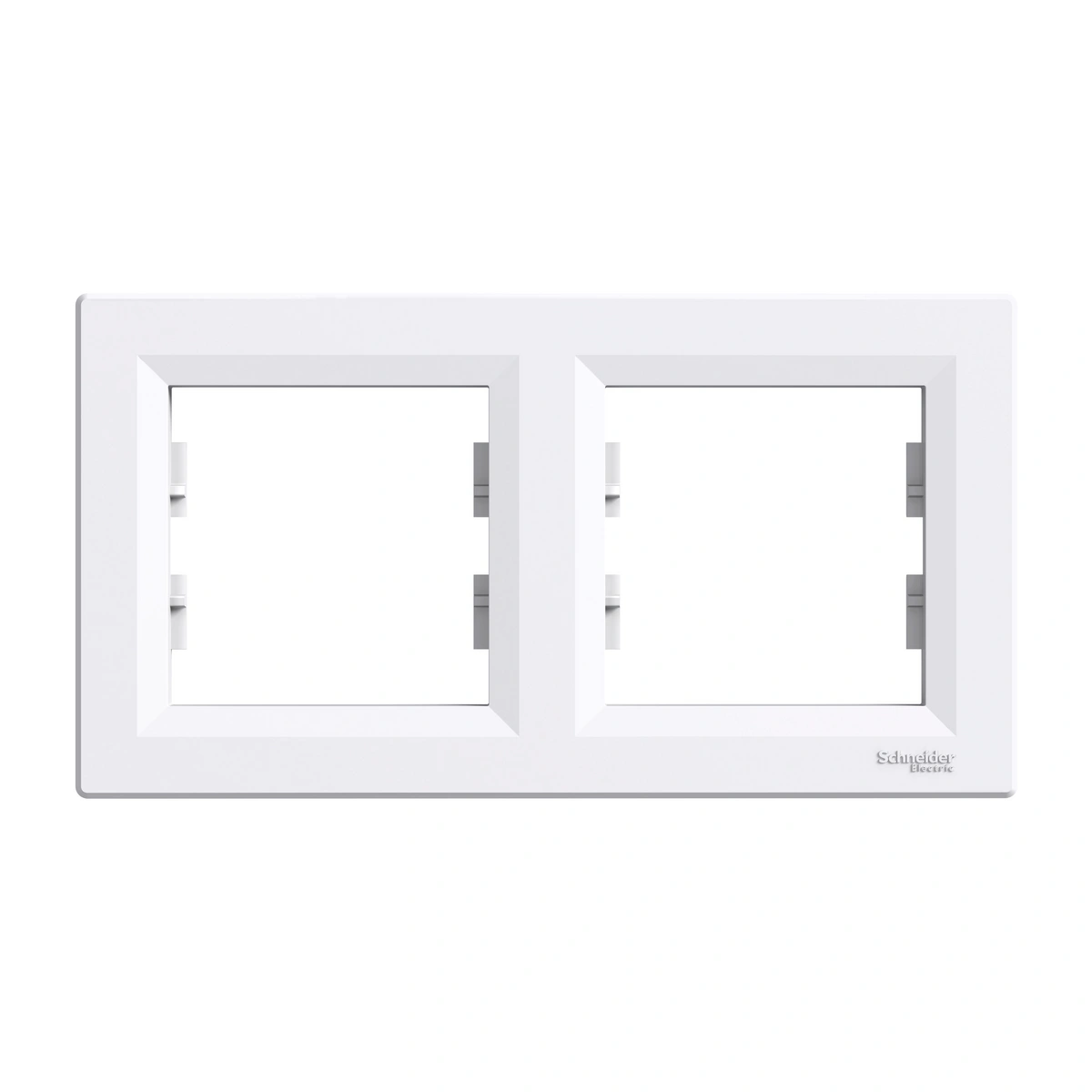 ASFORA Ramka 2-krotna pozioma, biała