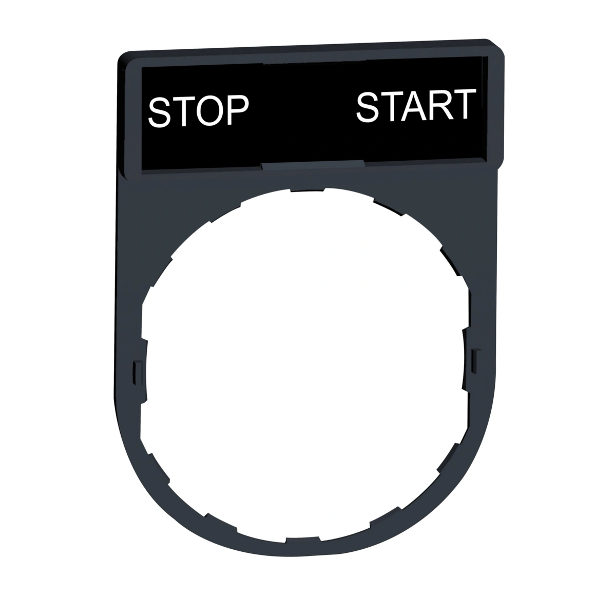 Harmony XB4 Ramka 30X40mm do mocowania etykiet o wymiarach 8X27mm "STOP START"