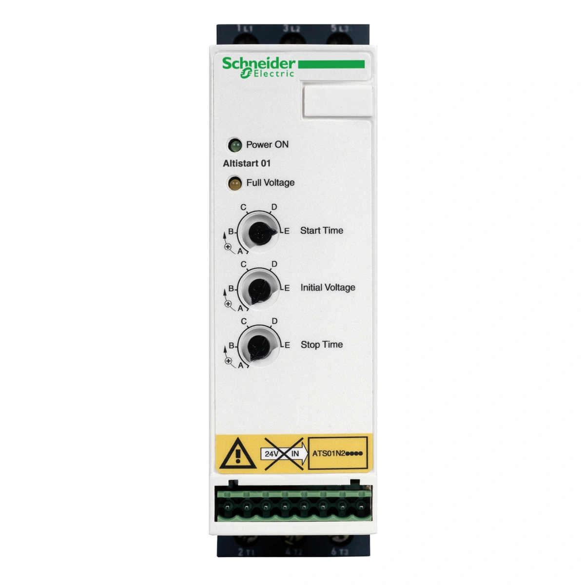 Układ łagodnego rozruchu ATS01 3 fazowe 380/415VAC 50/60Hz 15kW 32A IP20