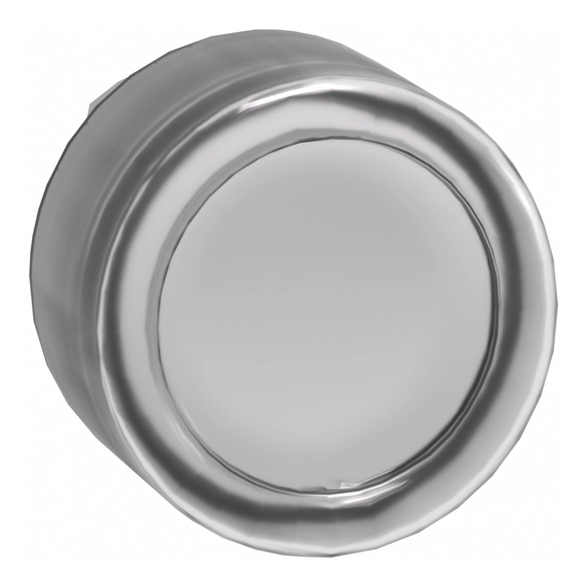 Harmony XB4 Główka przycisku płaskiego z samoczynnym powrotem LED okapturzona biała metalowa
