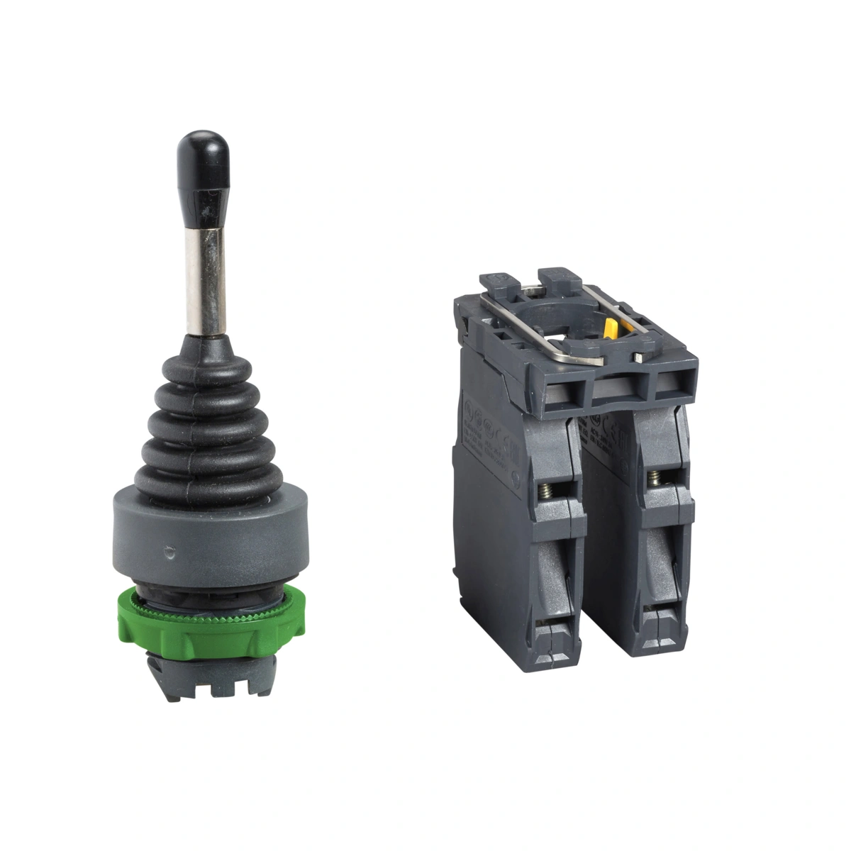 Harmony XB5 Manipulator czterokierunkowy, Samoczynny powrót, 1 NO, Plastikowy, Zaciski śrubowe, 54 mm