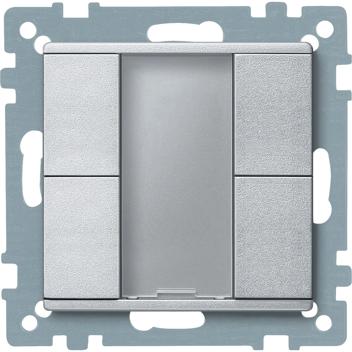 Schneider Electric KNX przycisk natynkowy 2-kr. plus aluminium System M