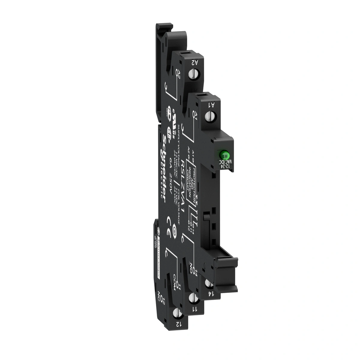 Harmony Relay Gniazdo przekaźnika RSLZ wyposażone w LED oraz obwód ochronny 12/24V