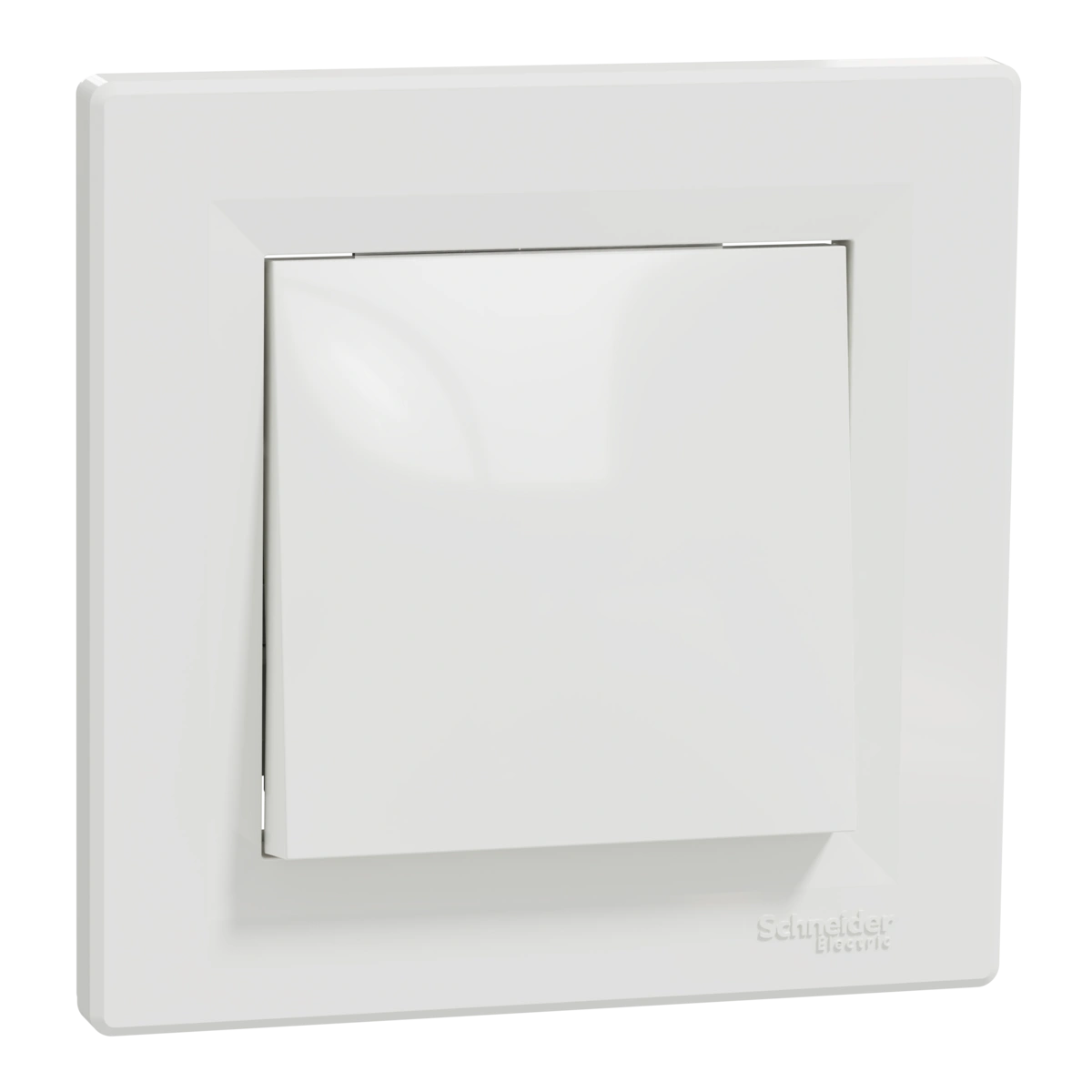 ASFORA łącznik 1-biegunowy z ramką, biały