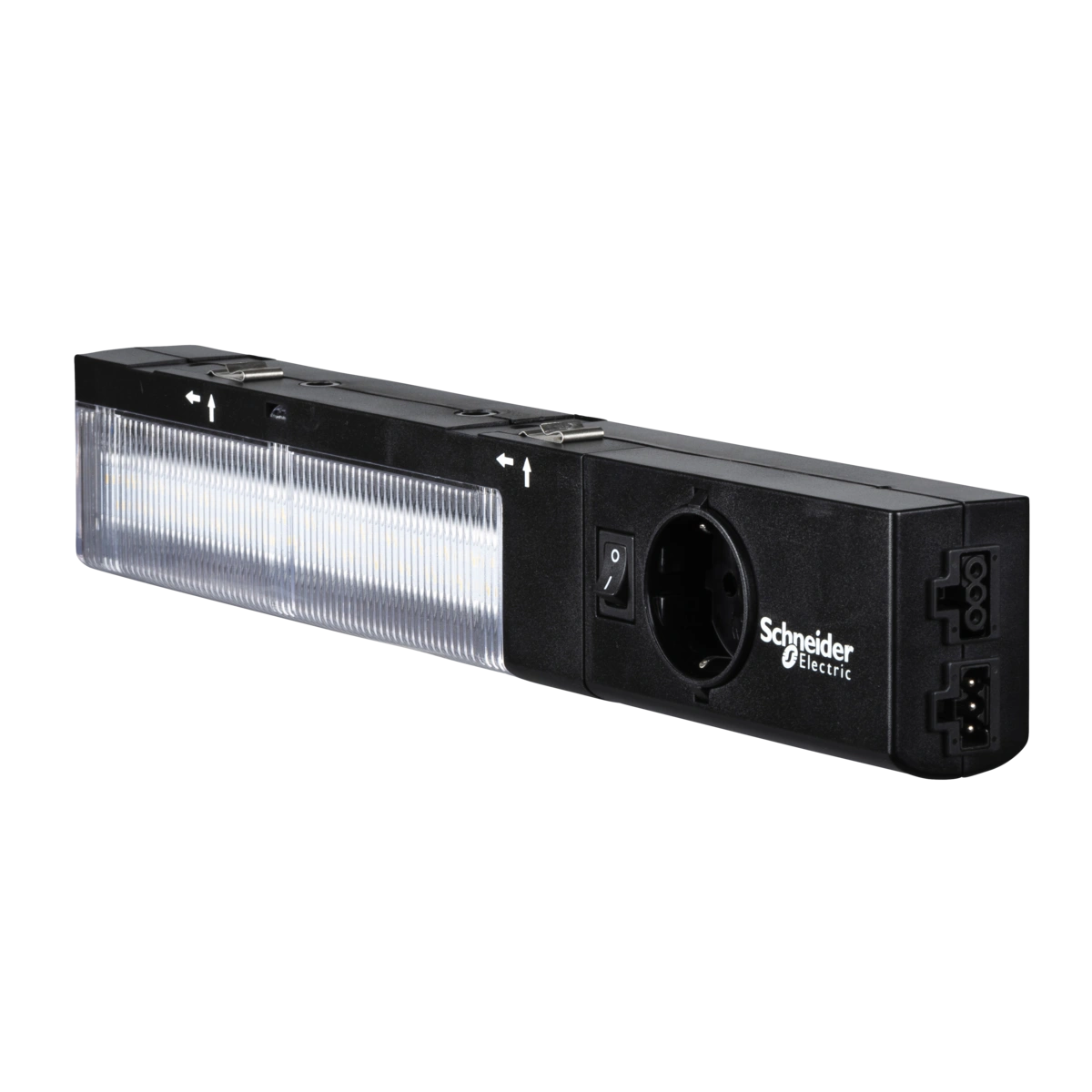 Lampa LED do szafy z gniazdem Schuko, PanelSeT, PanelSet, 640lm