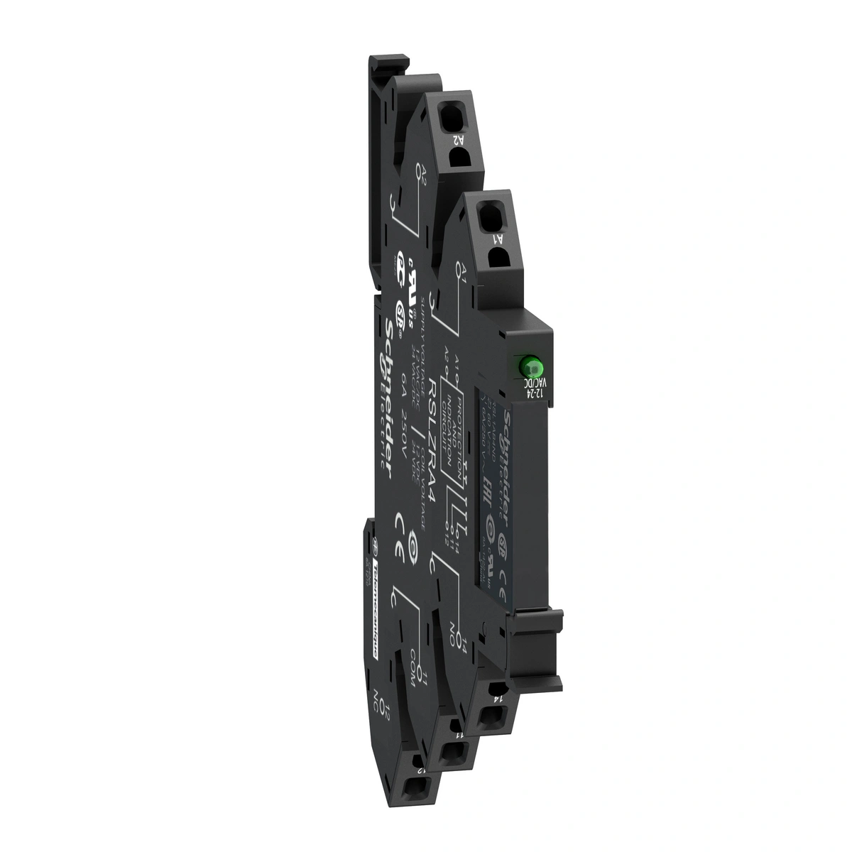 Zelio Relay Przekaźnik interfejsowy LED, 1C/O 6A, 24V AC/DC