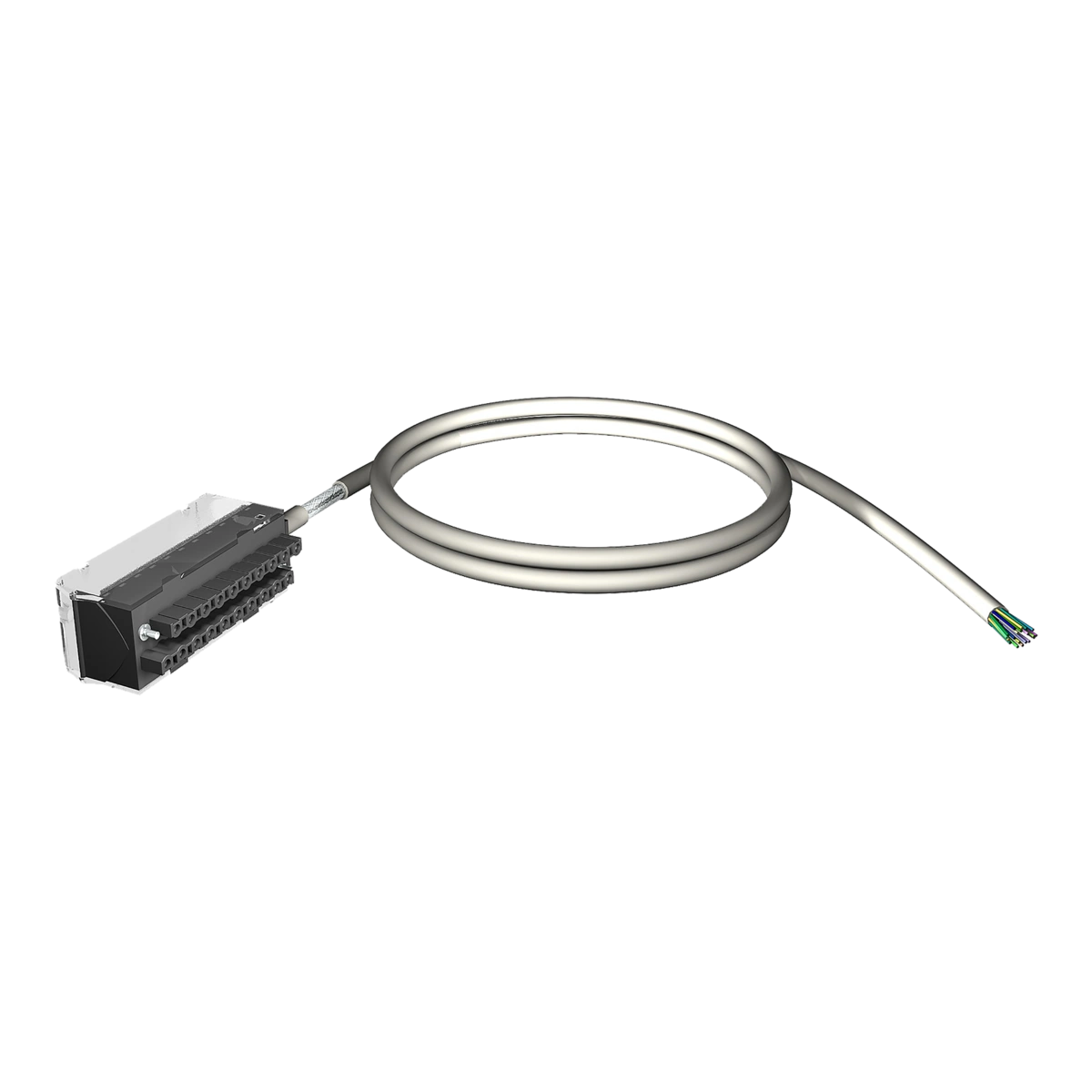 Modicon X80, zestaw kablowy, złącze 20 pin, 1 x luźne końcówki, do modułów wejść/wyjść M340, 3 m