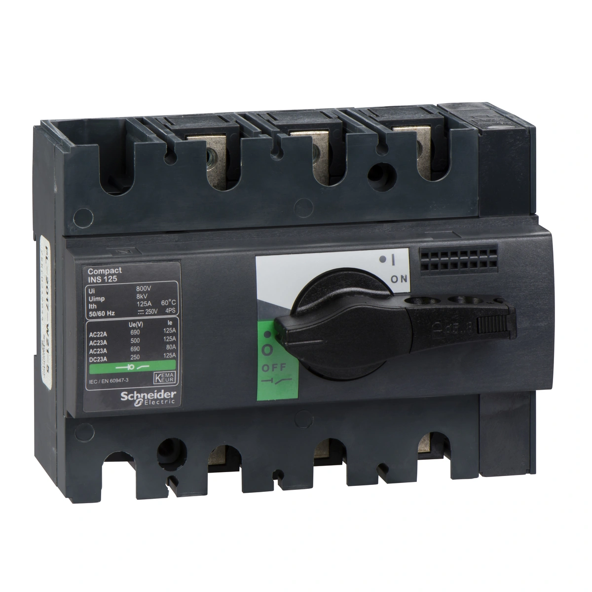 Compact INS INV, rozłącznik INS125 125A 3P