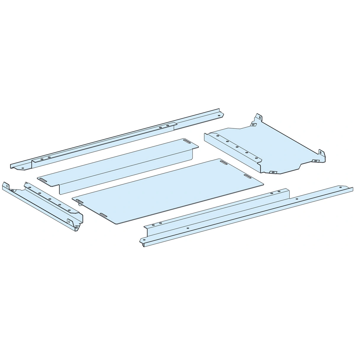 Rozdzielnice PrismaSet, płyta dławicowa dwuczęściowa IP30 650+150x 400mm