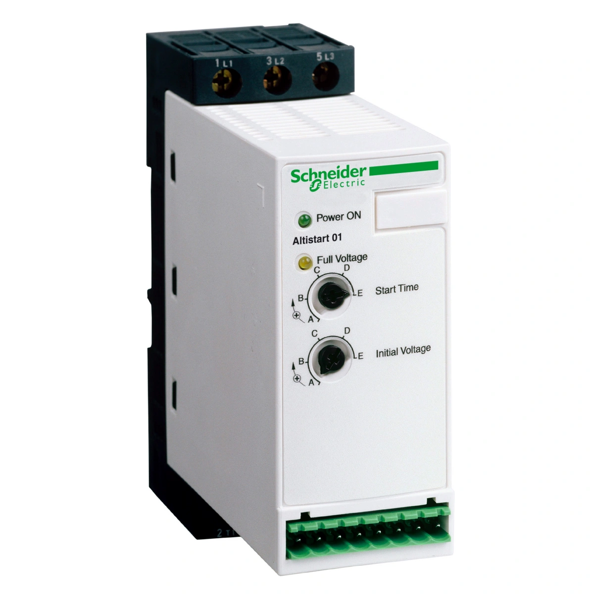 Układ łagodnego rozruchu ATS01 3 fazowe 110/480VAC 50/60Hz 9kW 25A IP20