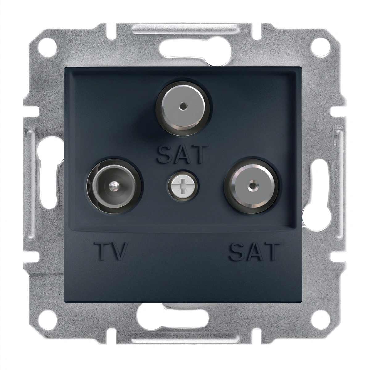 ASFORA gniazdo TV-SAT-SAT końcowe (1dB) b/r, antracyt
