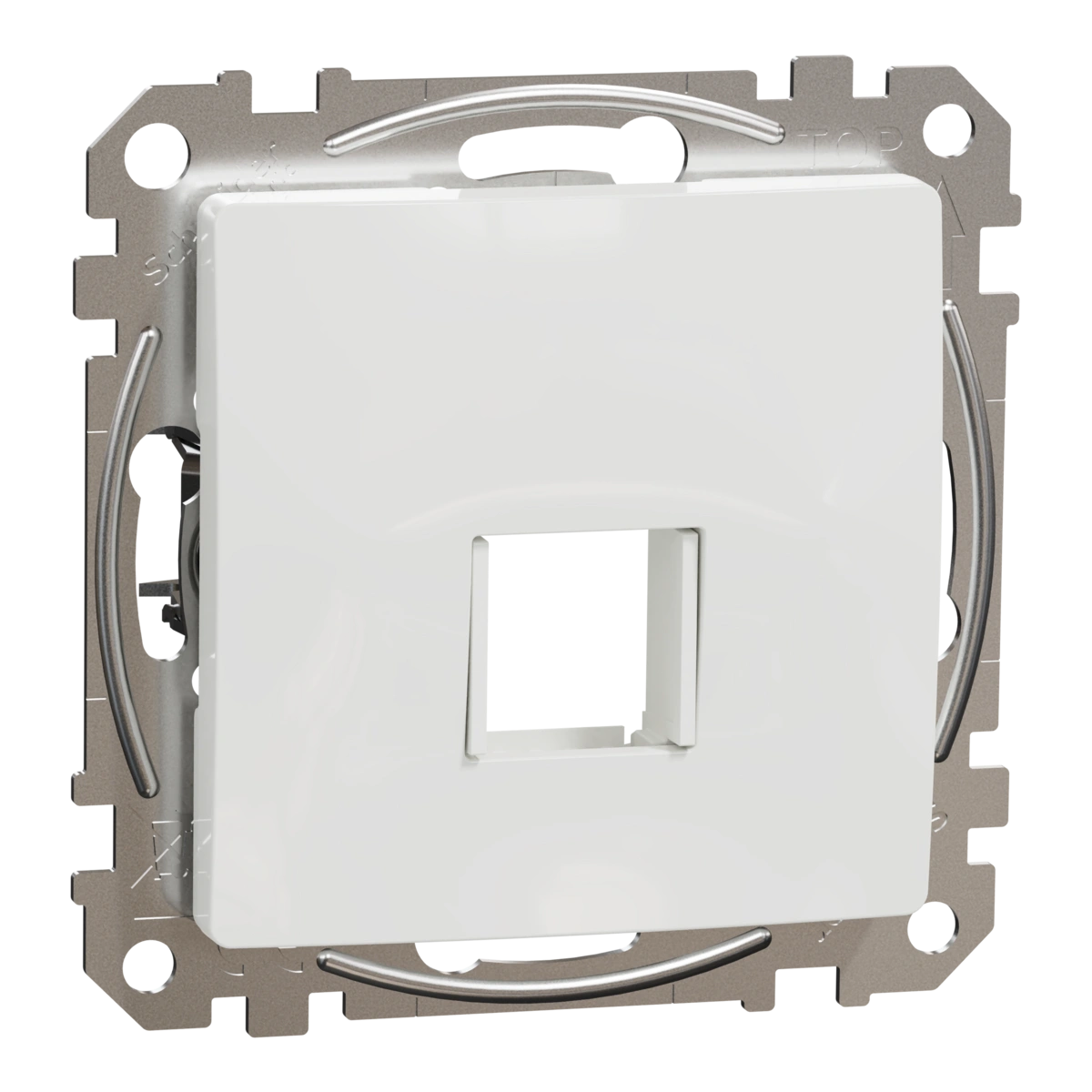 SEDNA DESIGN Płytka centralna Keystone (HDMI, RJ45), białe