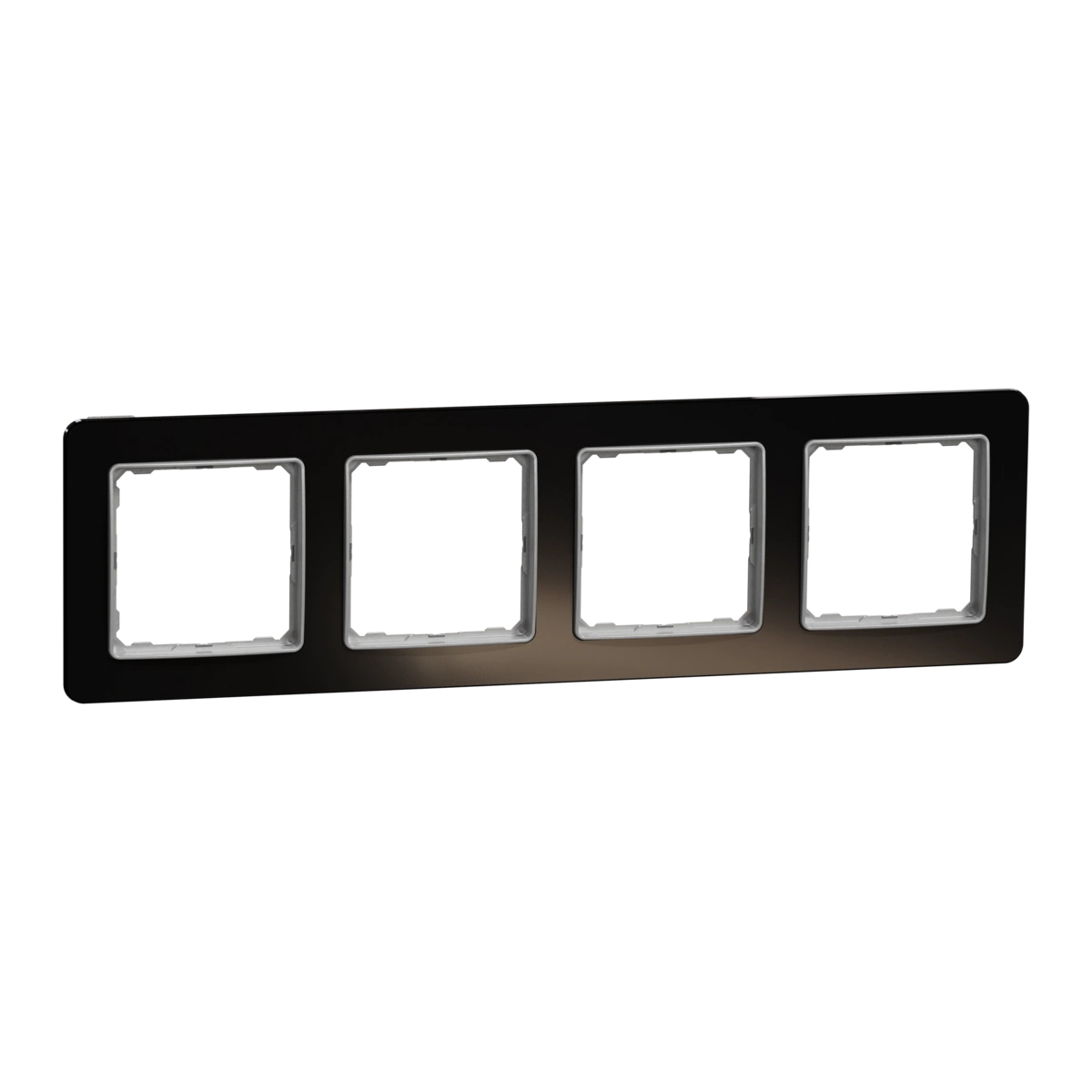 SEDNA DESIGN ramka 4-krotna, szkło czarne
