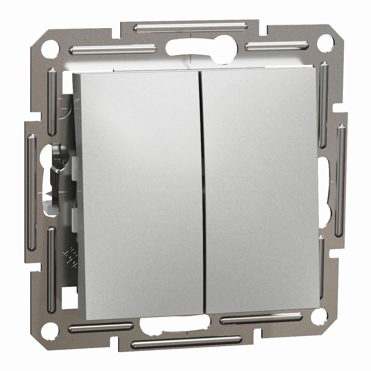ASFORA łącznik świecznikowy bez ramki, aluminium