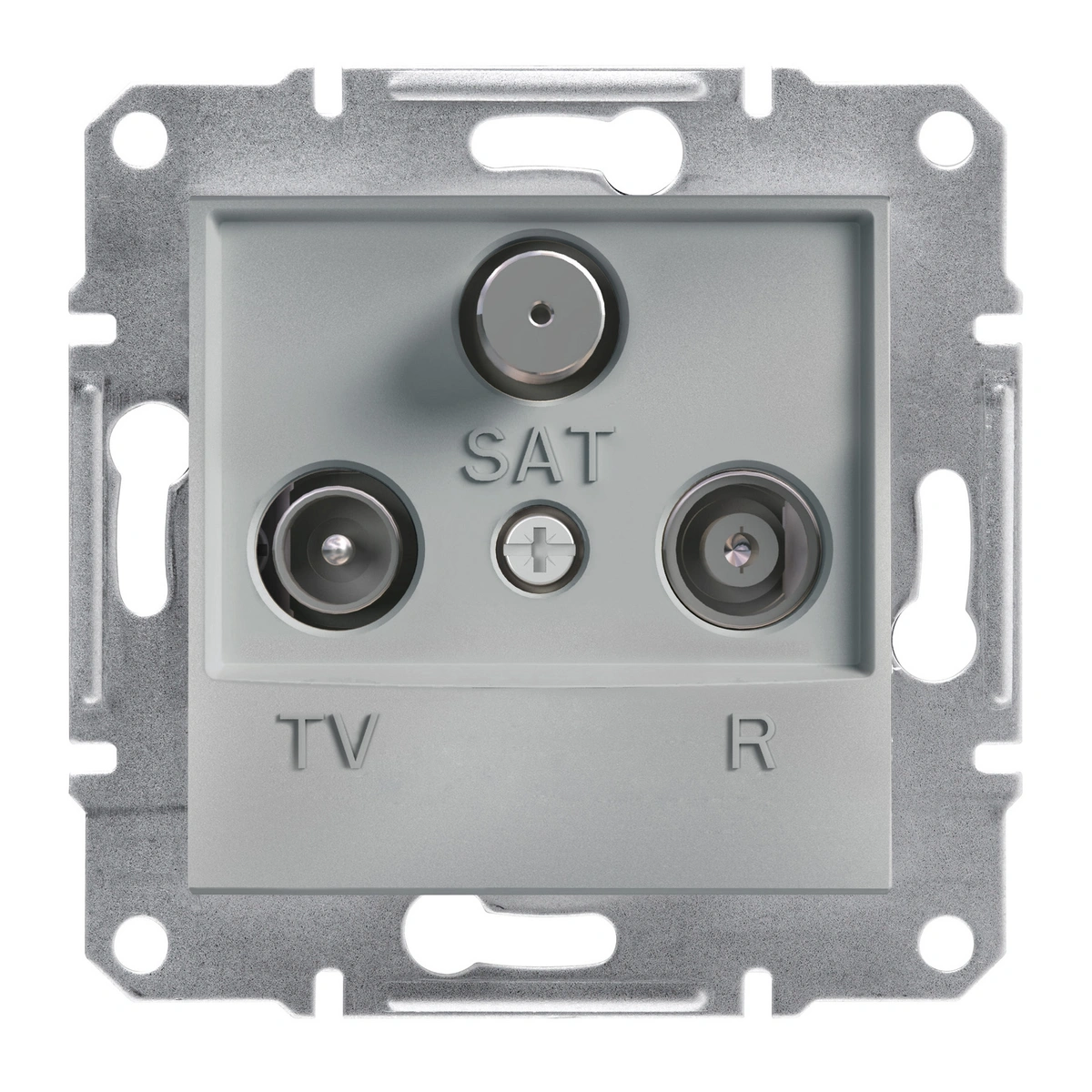 ASFORA gniazdo R-TV-SAT przelotowe (4dB) b/r, aluminium