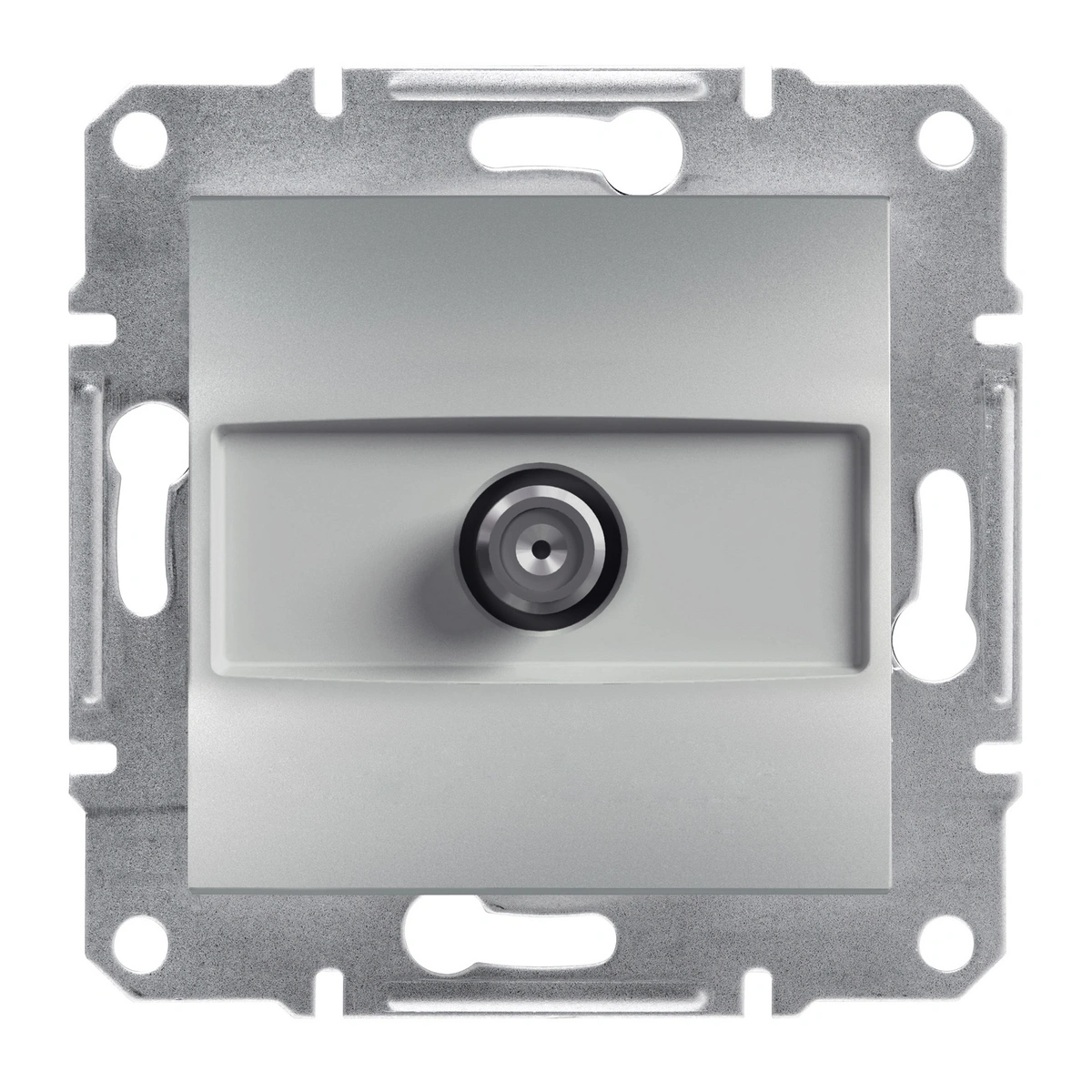 ASFORA gniazdo SAT końcowe bez ramki, aluminium