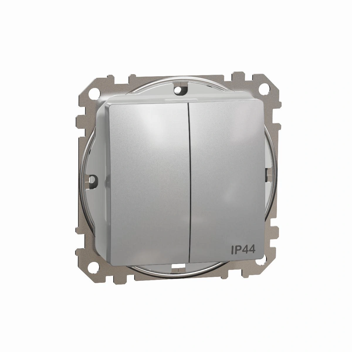 SEDNA DESIGN łącznik świeznikowy IP44,srebrne aluminium
