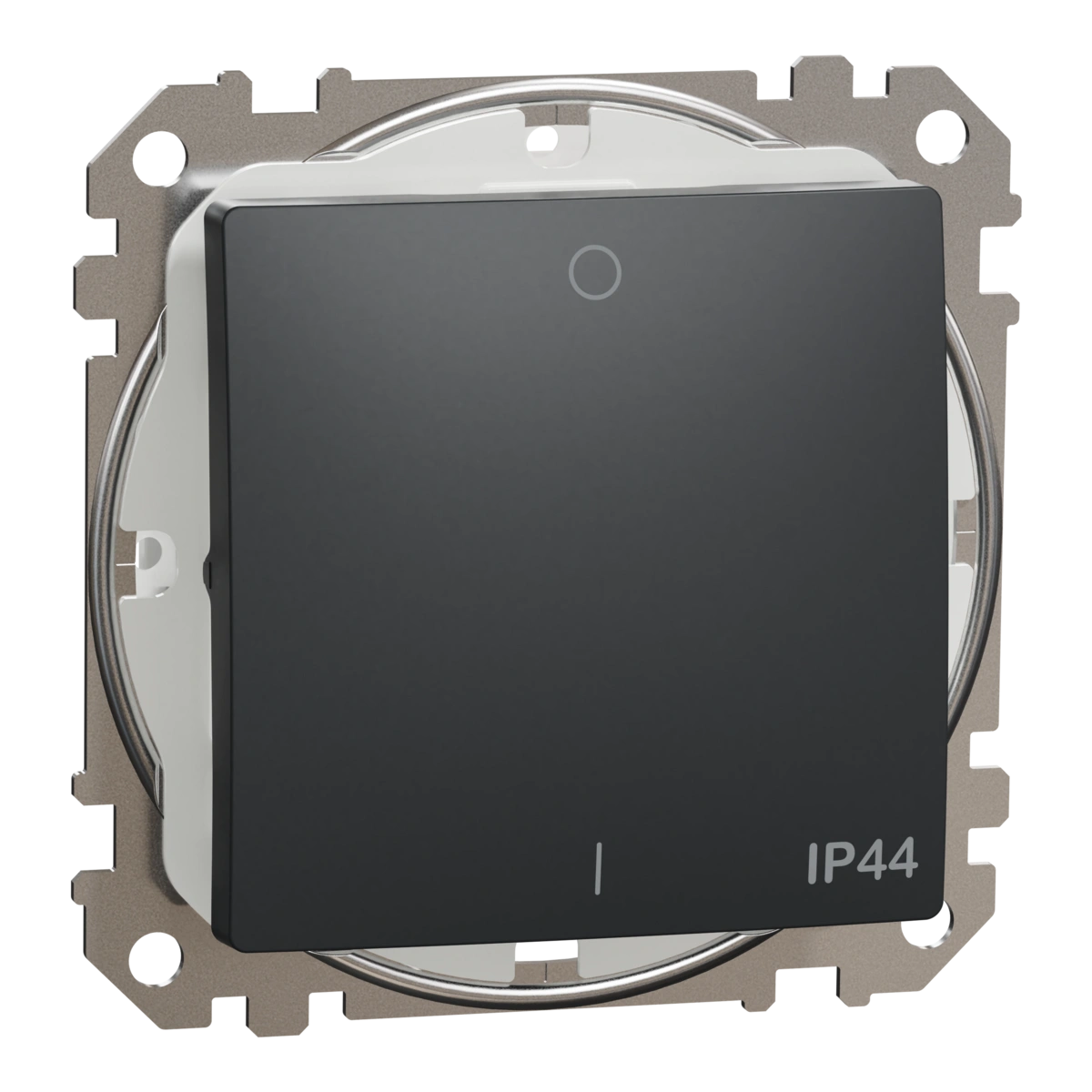 SEDNA DESIGN łącznik 2-biegunowy IP44, czarny antracyt