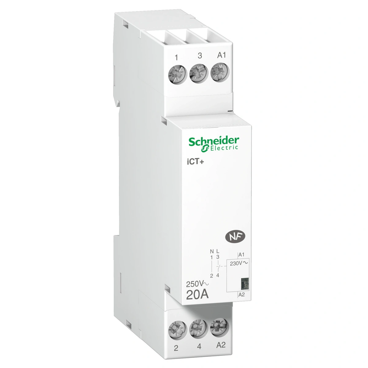 Stycznik modułowy Acti9 iCT50+20-10-230 20A 1NO 50Hz 230 VAC