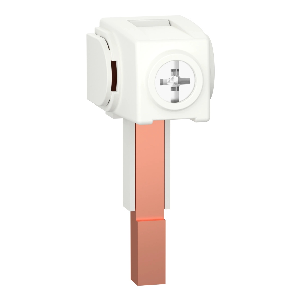 Zacisk zasilający Acti9 do szyny sztyftowej 3+N-biegunowej A9XPCM04 zestaw 4 sztuk