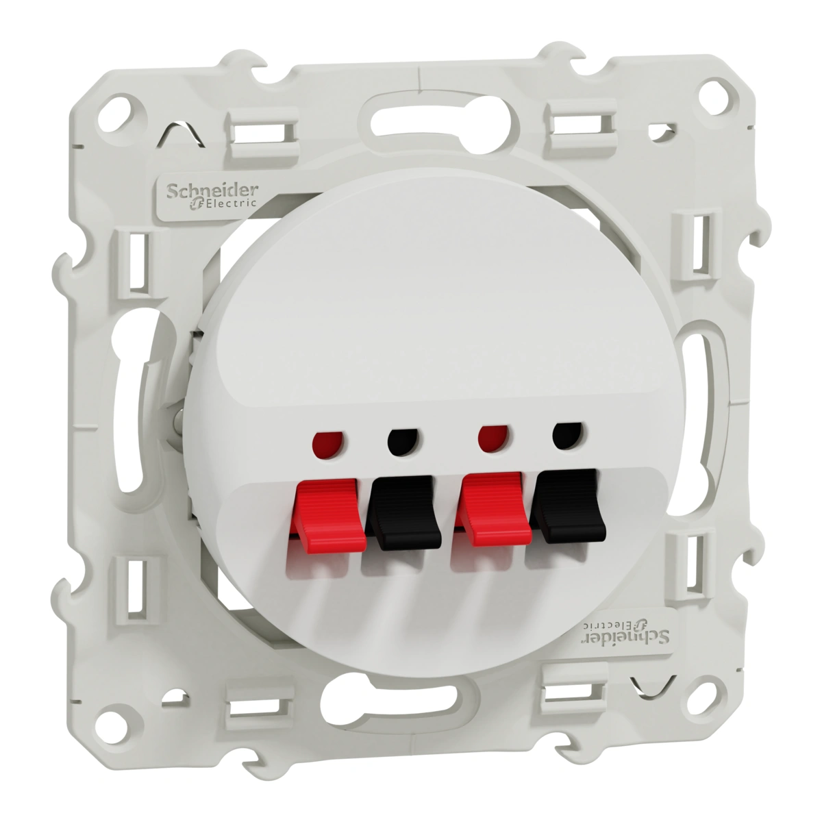 Odace gniazdo głośnikowe podwójne, biały [na zapytanie - poza cennikiem]