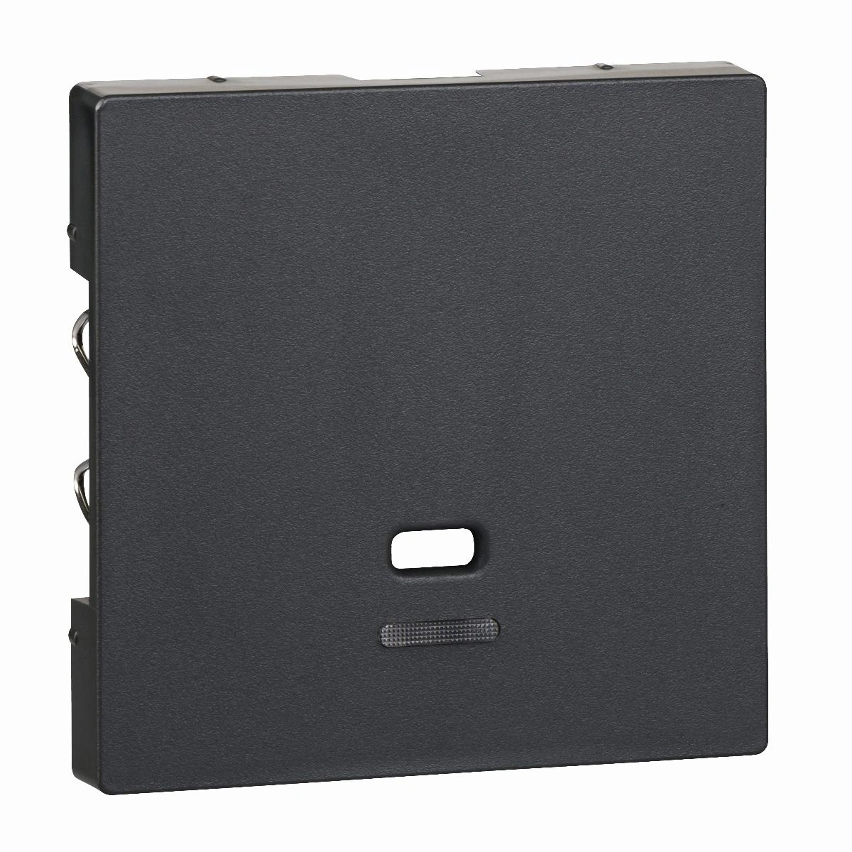 Merten System M, płytka centralna łącznika cięgnowego, antracytowy