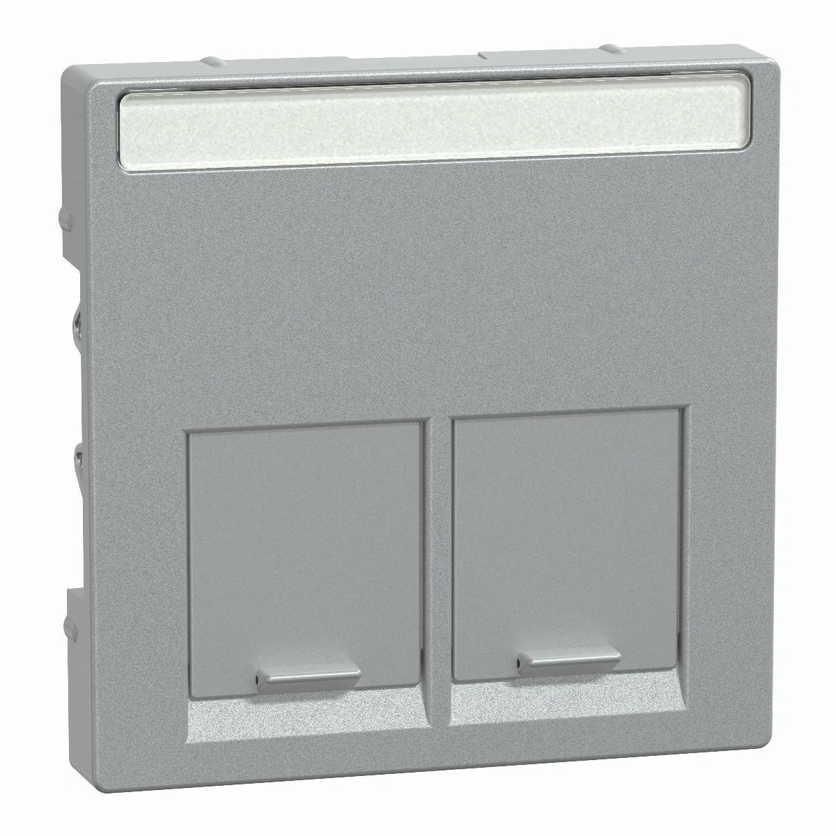 Merten System M, płytka centralna pojedyncza do złącza RJ45 Schneider Electric, antracyt