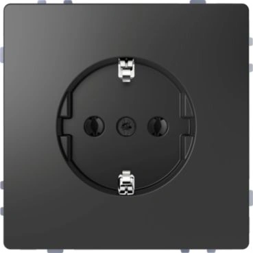 Merten SCHUKO gniazdko elektryczne, screwless terminals, anthracite, System Design