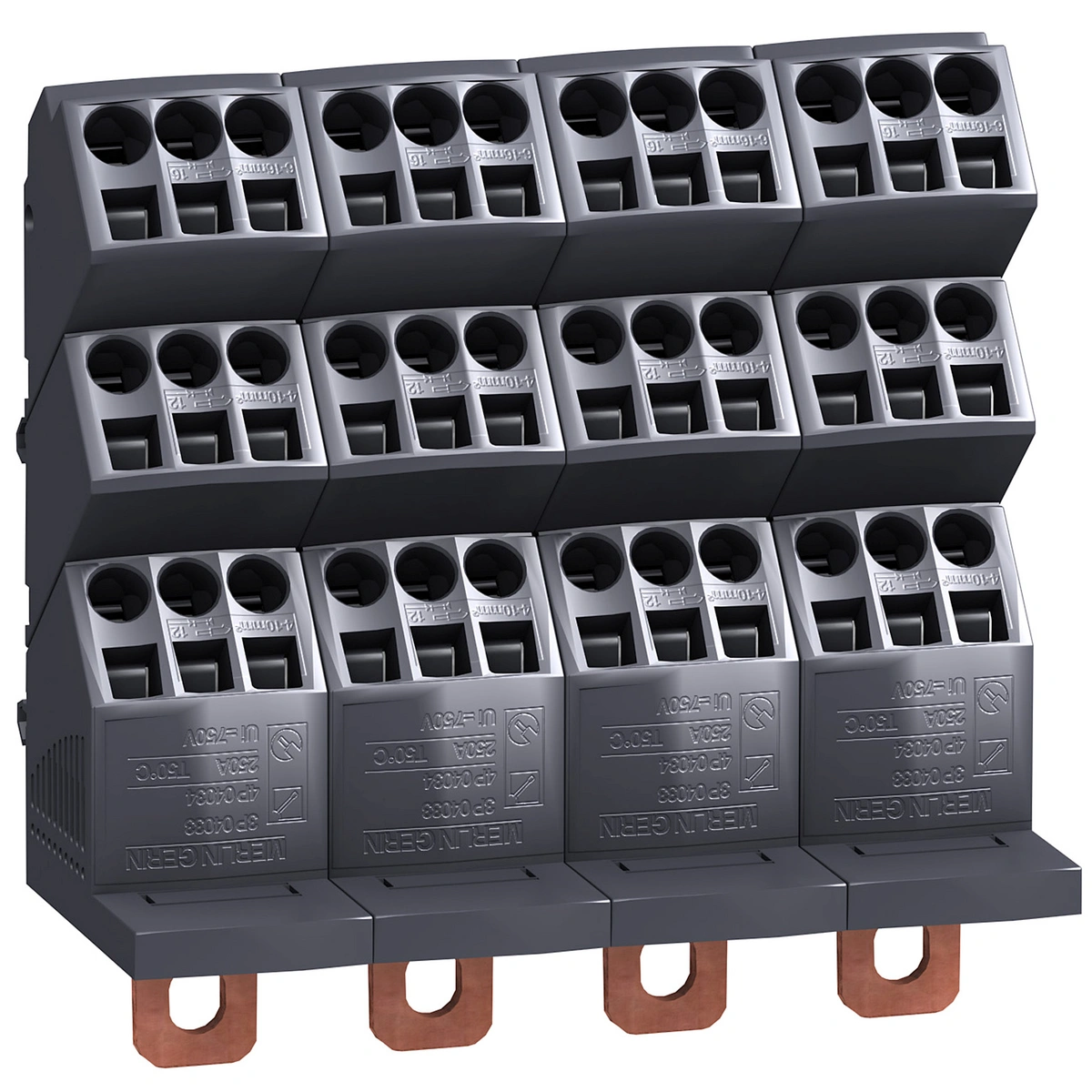 Rozdzielnice PrismaSet, blok rozdzielczy Polybloc 250A 4P