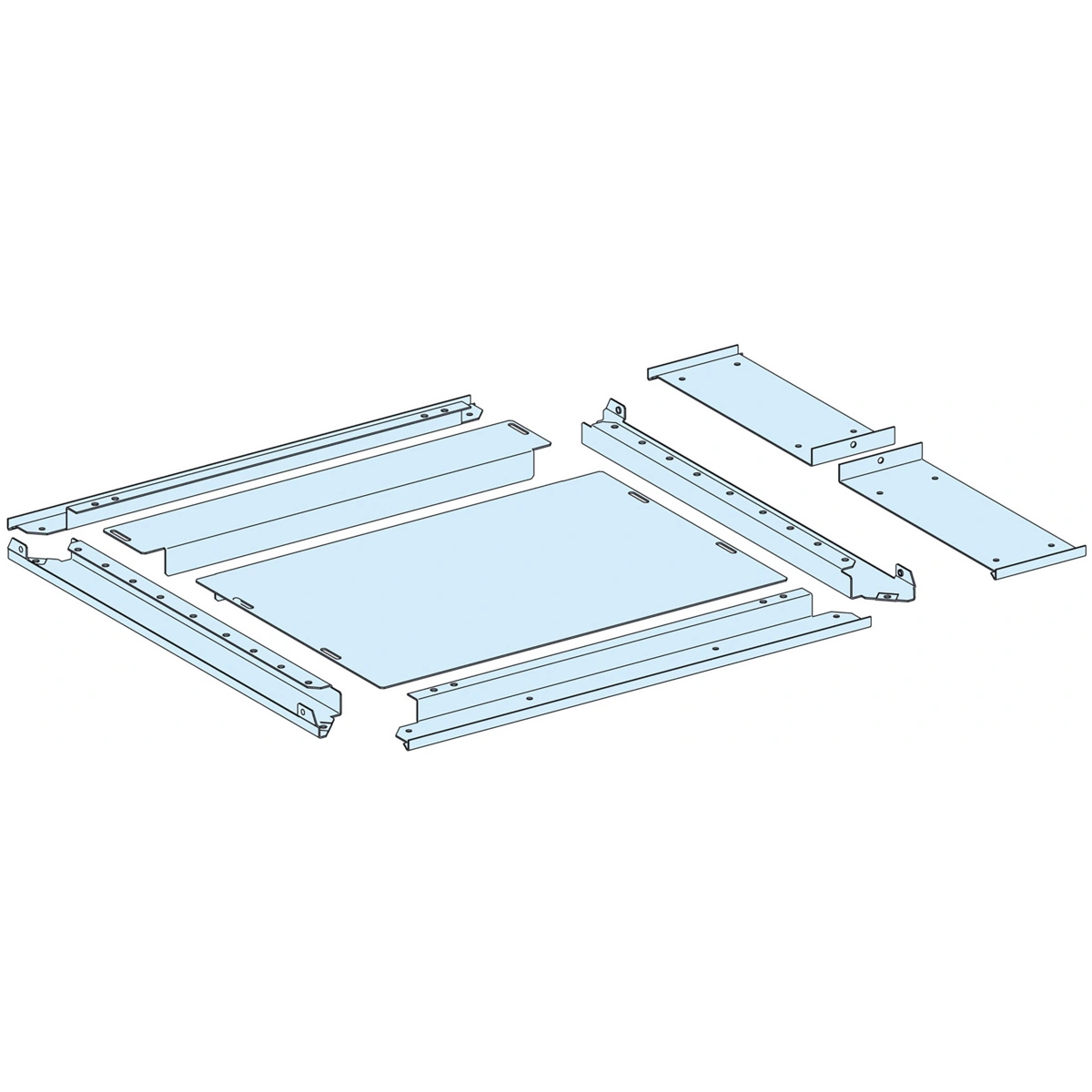 Rozdzielnice PrismaSet, płyta dławicowa dwuczęściowa IP30 650+150x 600mm