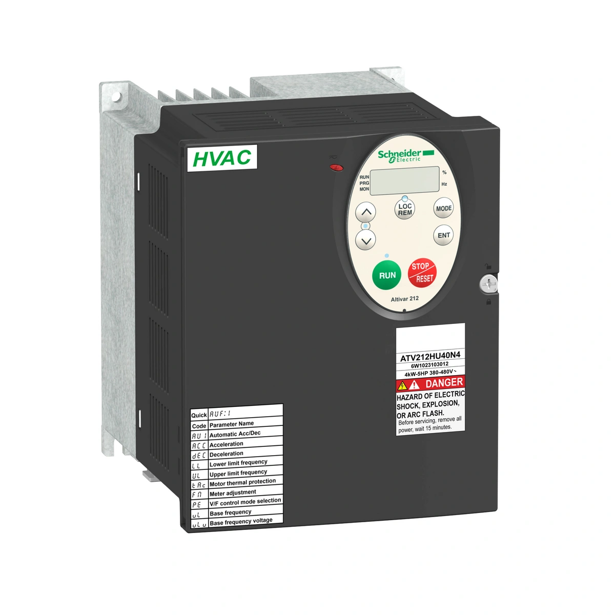 Przemiennik częstotliwości ATV212 3 fazowe 380/480VAC 50/60Hz 3kW 58.5A IP21