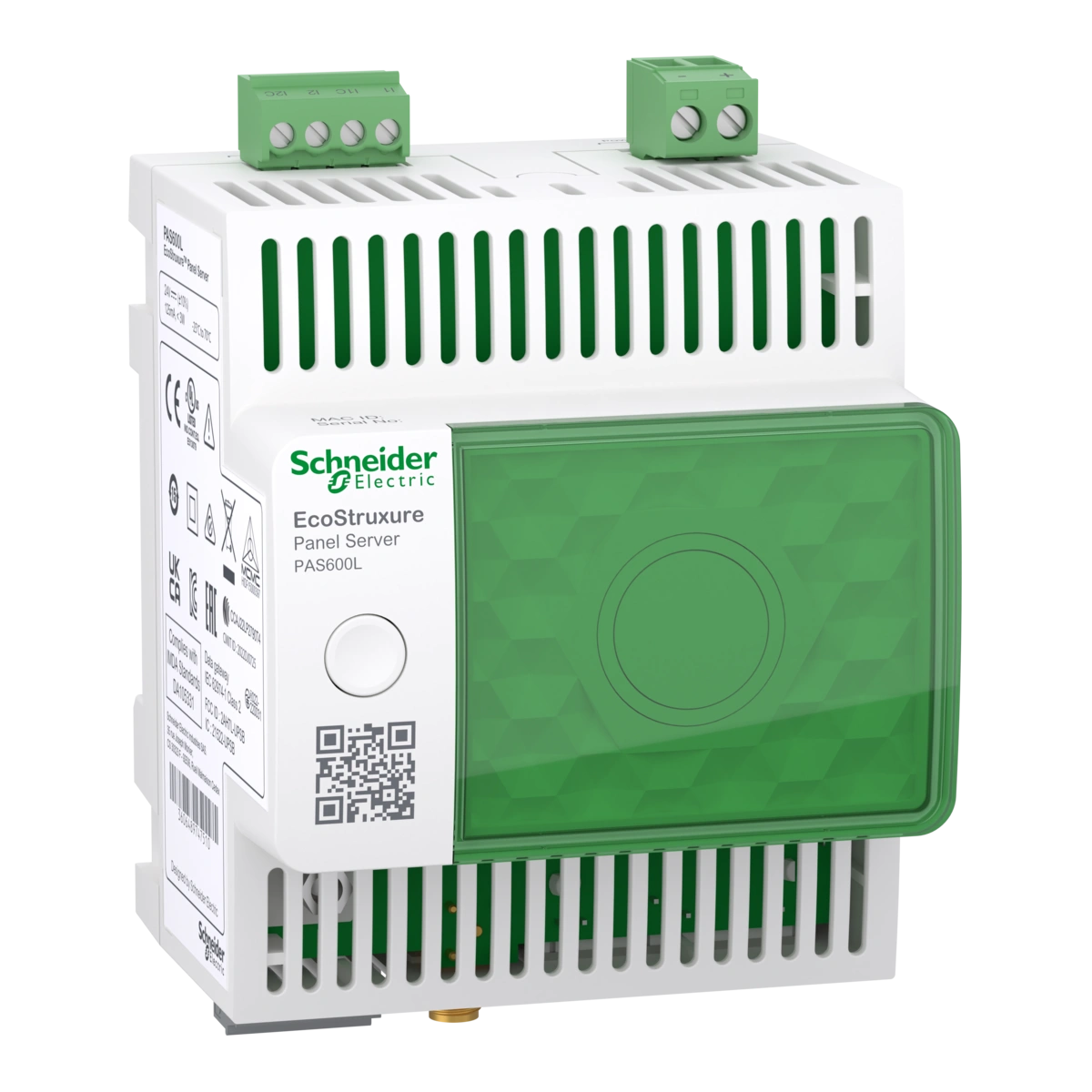 EcoStruxure Panel Server – universal, bramka Modbus, koncentrator urządzeń bezprzewodowych, 24 VDC