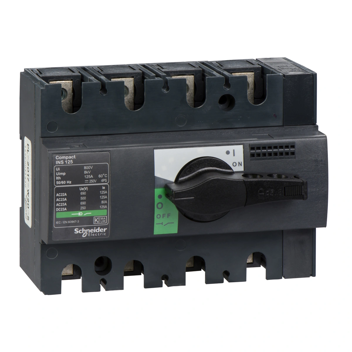 Compact INS INV, rozłącznik INS125 125A 4P