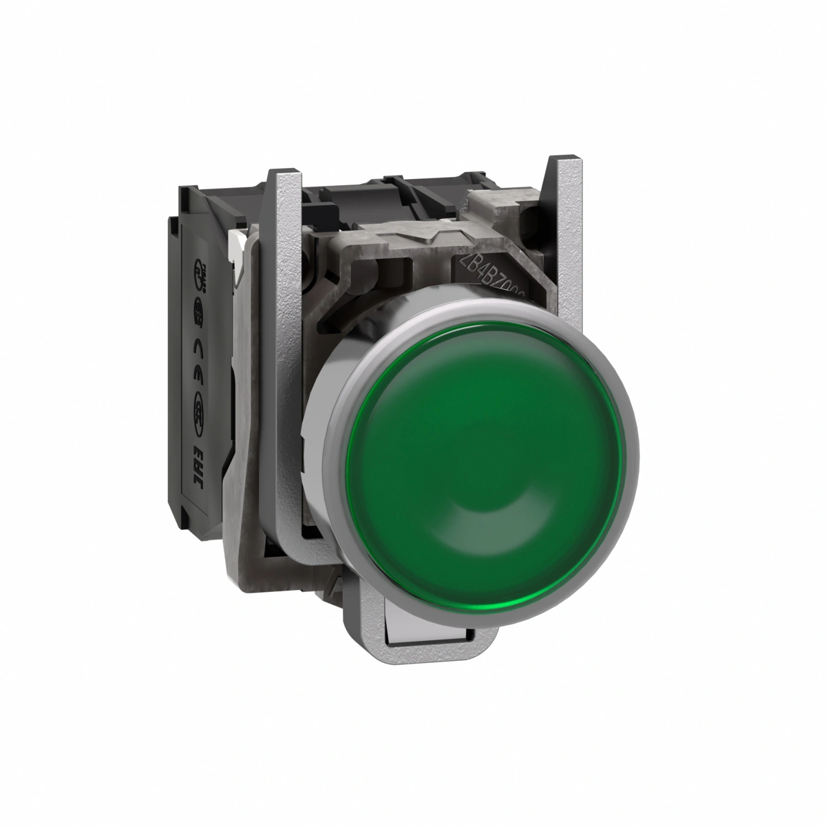 Harmony XB4 Przycisk płaski zielony LED 24V