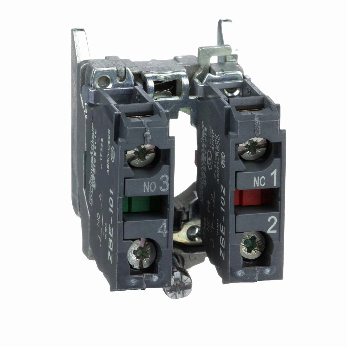 Harmony XB4 Korpus mocujący  styk 1N/O + 1N/C, zacisk śrubowy